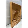 Image 6 : String Art Paddlewheel Steamboat Wall Hanging and Carved Wood Boat Plaque, 16 x 21"