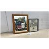 Image 1 : Bartles & Jaymes Premium Wine Cooler Mirror and Framed 1899 Remington Typewriters Advertisement