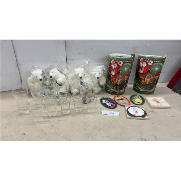 Coca-Cola Polar Bear Plush Toys, Glasses, Trays, 1973 Radio Reel Tapes and More