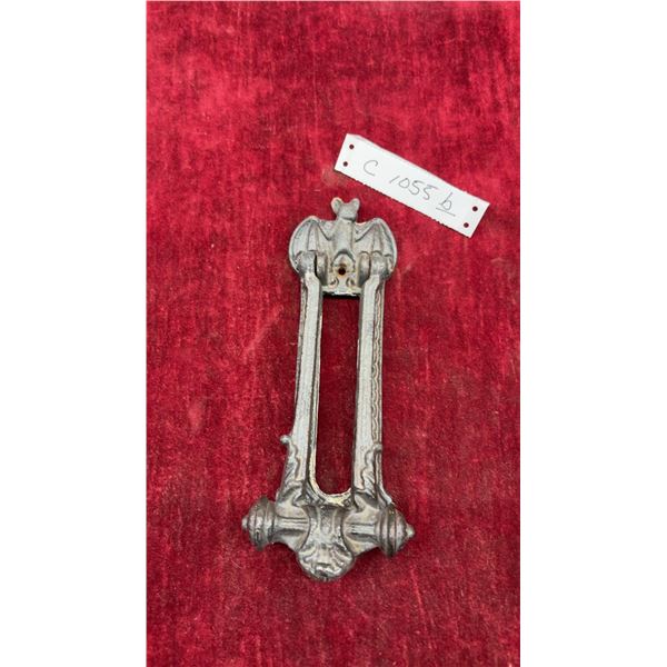 Victorian-Style Cast Iron Bat Door Knocker with Gothic Detailing