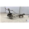 Image 6 : Brass Chariot Figurine, Golden Gem Adding Machine, Buffalo Pen Holder, and More
