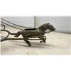 Image 8 : Brass Chariot Figurine, Golden Gem Adding Machine, Buffalo Pen Holder, and More