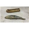 Image 2 : Soapstone Fish Carving, Amethyst Geode, Glass Dolphin Figurine, Fur Souvenir, and More