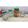 Image 2 : Vintage Glass Bottle Collection, Improved Crown Jar, Polo Cologne, Peanut Butter Bear Jars, and