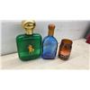 Image 3 : Vintage Glass Bottle Collection, Improved Crown Jar, Polo Cologne, Peanut Butter Bear Jars, and
