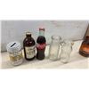 Image 4 : Vintage Glass Bottle Collection, Improved Crown Jar, Polo Cologne, Peanut Butter Bear Jars, and