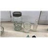 Image 6 : Vintage Glass Bottle Collection, Improved Crown Jar, Polo Cologne, Peanut Butter Bear Jars, and