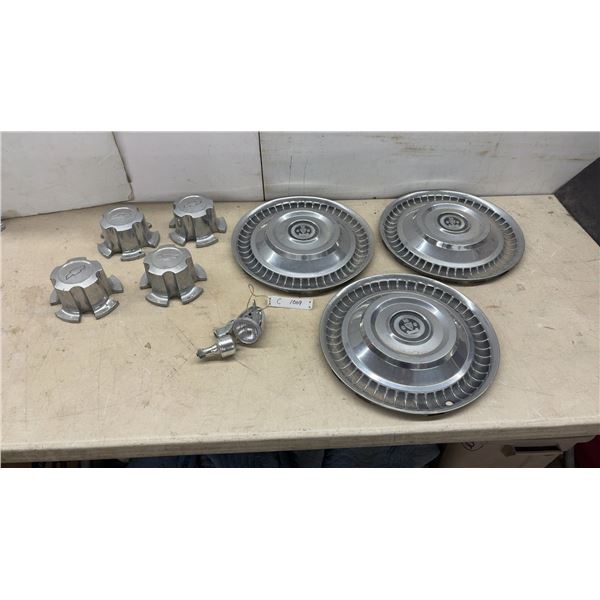 Cadillac Full Wheel Covers, Chevrolet Wheel Center Caps, Bicycle Dynamo Headlight, and More