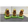 Image 4 : Native American-Themed Painted Ceramic Figurines and Ashtray, Seven Pieces