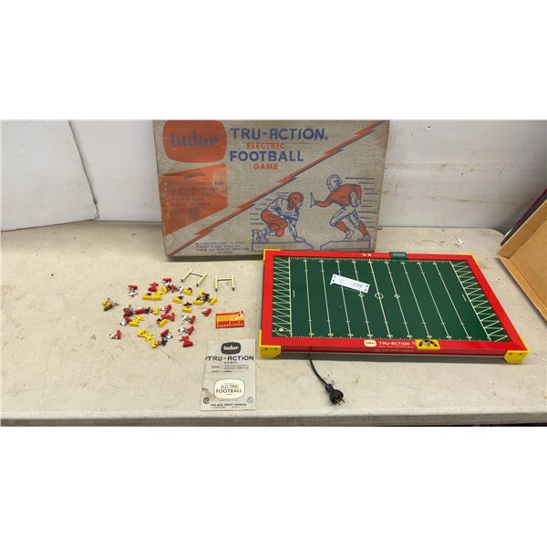 Tudor Tru-Action Electric Football Game Model 500 with Players and Original Box