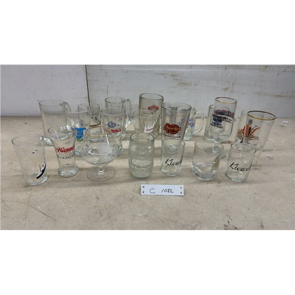 Hamm's, Hard Rock Cafe, Kiewel's, Goodyear, and CN Rail Promotional Glassware and More