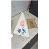 Image 2 : Peter Jackson Extra Light Cigarette Advertising Clock Face Only, Tray, Salt Water Taffy Pennant