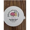 Image 3 : 4 Floral Roses Mugs by Royal Bone China and 2 Octagonal Framed Floral Decorations
