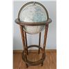 Image 1 : Floor-Standing Globe With Wooden Stand and Brass Meridian
