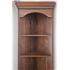 Image 3 : Tall Wooden Corner Shelf Unit with Drawer and Shelves