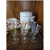 Image 2 : Fine Bone China Teacups, Saucers, and Glassware With Floral Designs