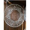 Image 4 : Three Intricately Cut Glass Plates with Geometric and Floral Designs