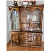Image 1 : Wooden China Cabinet with Glass Display and Storage