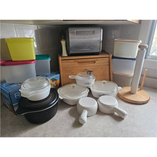 Kitchenware Including CorningWare, Storage Containers, and Accessories