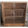 Image 1 : Wooden Display Cabinet with Glass Doors, 42x36x12 Inches
