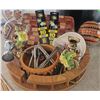 Image 1 : Decorative and Functional Items Including Candle Holders, Boards, and Ornamental Eggs