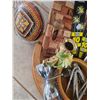 Image 2 : Decorative and Functional Items Including Candle Holders, Boards, and Ornamental Eggs