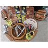Image 3 : Decorative and Functional Items Including Candle Holders, Boards, and Ornamental Eggs