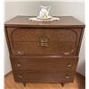 Image 3 : Mid-Century Wooden Chest of Drawers with Matching Nightstand