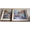 Image 3 : Three Artworks Including Round Wildlife Plate and Cottage Landscape Prints