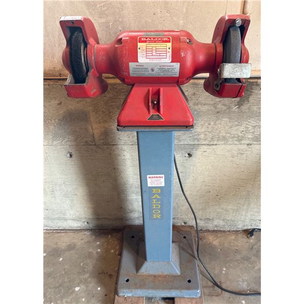 Baldor Bench Grinder on Heavy-Duty Stand