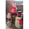 Image 1 : Three Vintage Christmas Blow Mold Decorations