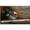 Image 2 : Wooden Display Set: Eagle Figurine, Hockey Stick, Fish Trophy, and Sailboat