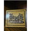 Image 4 : Four Decorative Wooden Plaques with Metal Relief Designs