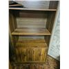 Image 2 : Wooden Bookshelf with Adjustable Shelves and Lower Cabinet
