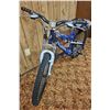 Image 2 : Blue Full-Suspension Bicycle with Seat Storage Attachment