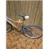Image 3 : Orange Dual-Suspension Mountain Bike with 26-Inch Wheels