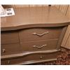 Image 3 : Mid-Century Wooden Dresser With Brass Handles and Six Drawers