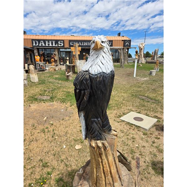 Dahl Chainsaw Art - American Blad Eagle