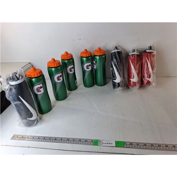 (9) Nike & Gatorade Bottles