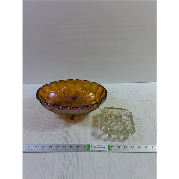 (2) Decorative Glassware 12' x 8.5' (1) Iridescent