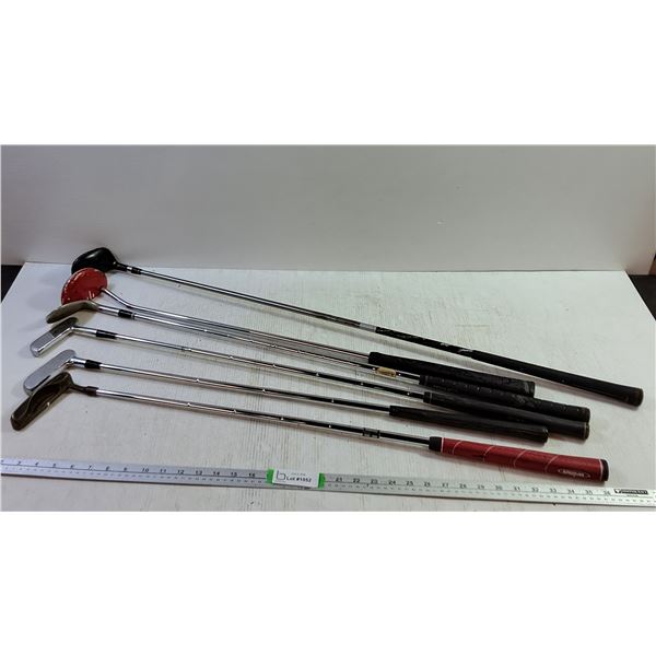 (6) Golf Drivers And Clubs Up To 41", Cannot Ship