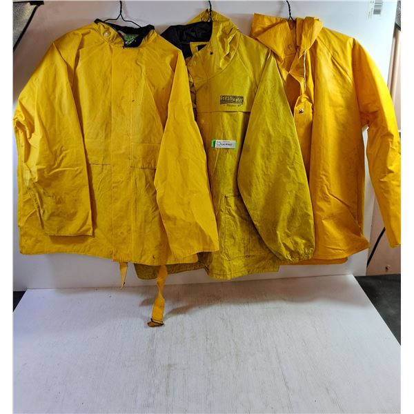 (3) Rain Coats And Pants