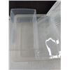 Image 2 : (3) Clear Plastic Storage Containers As-Is