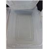 Image 3 : (3) Clear Plastic Storage Containers As-Is