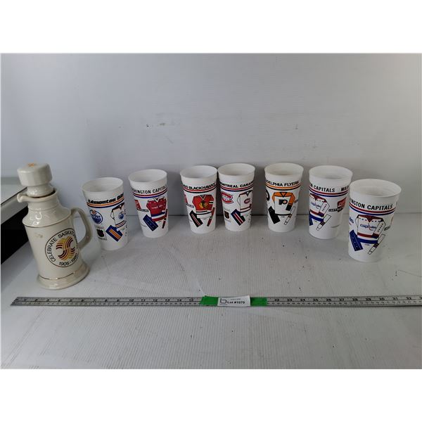 Hockey NHL Promotional Cups and Saskatchewan Commemorative Jug