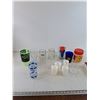 Image 1 : Assorted Plastic and Glassware Cups with Accessories As-Is