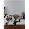 Image 1 : Assorted As-Is Office Supplies, Trigonometry Set, Pens