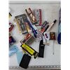 Image 3 : Assorted As-Is Office Supplies, Trigonometry Set, Pens