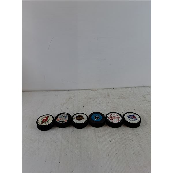 (6) Hockey Pucks As-Is