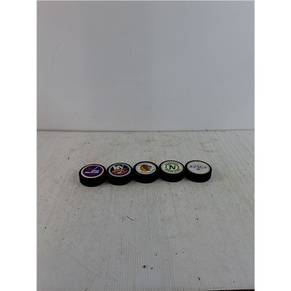 (5) Hockey Pucks As-Is